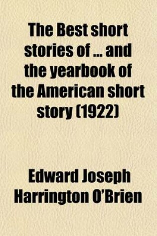 Cover of The Best Short Stories of and the Yearbook of the American Short Story (Volume 1921)