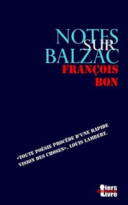 Book cover for Notes Sur Balzac