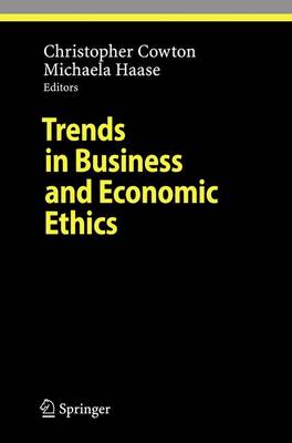 Book cover for Trends in Business and Economic Ethics