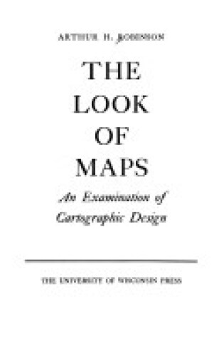 Cover of The Look at Maps