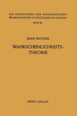 Cover of Wahrscheinlichkeitstheorie