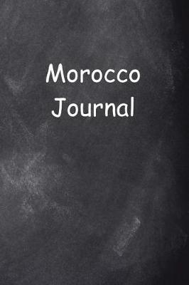 Cover of Morocco Journal Chalkboard Design