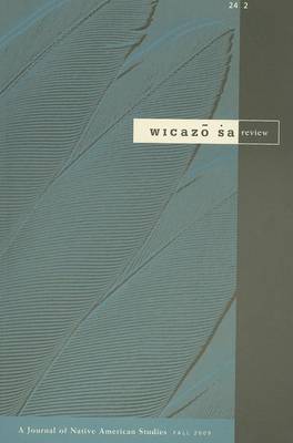 Cover of Wicazo Sa Review 24-2