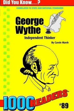 Cover of George Wythe