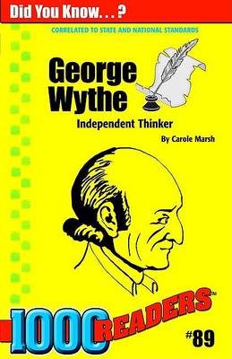 Book cover for George Wythe