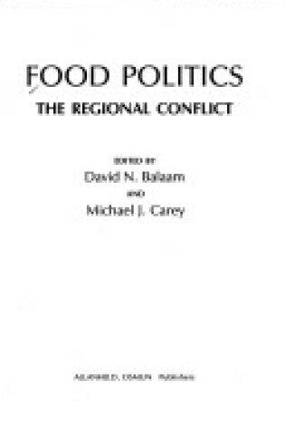 Cover of Food Politics