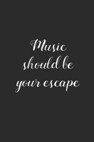 Cover of Music Should Be Your Escape