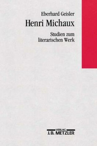 Cover of Henri Michaux - Studien Zum Literarischen Werk