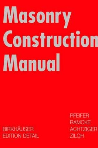 Cover of Brick and Block Construction Manual