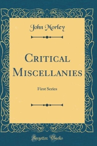 Cover of Critical Miscellanies