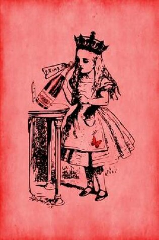 Cover of Alice in Wonderland Journal - Party Girl Alice (Red)