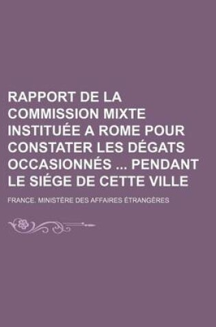 Cover of Rapport de La Commission Mixte Instituee a Rome Pour Constater Les Degats Occasionnes Pendant Le Siege de Cette Ville