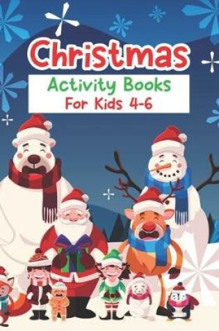 Cover of Christmas Activity Book For Kids 4-6