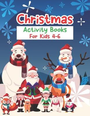 Book cover for Christmas Activity Book For Kids 4-6