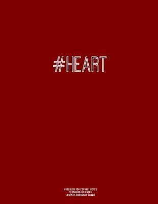 Book cover for Notebook for Cornell Notes, 120 Numbered Pages, #HEART, Burgundy Cover