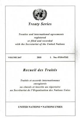 Book cover for Treaty Series 2647