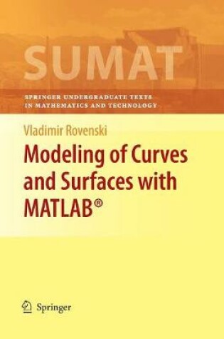 Cover of Modeling of Curves and Surfaces with MATLAB (R)