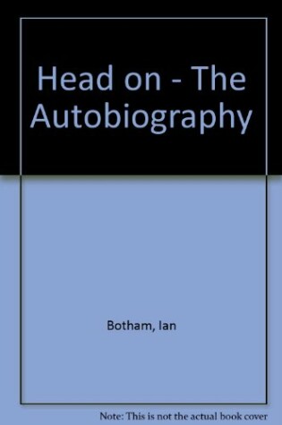 Cover of Head On The Autobiography