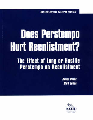 Book cover for Does Perstempo Hurt Reenlistment?