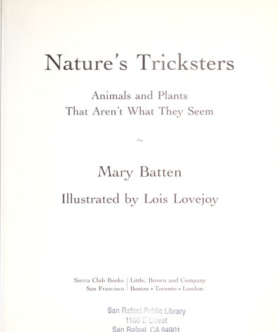 Book cover for Nature's Tricksters