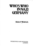 Book cover for Who's Who in Nazi Germany