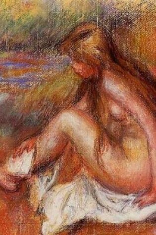 Cover of 150 page lined journal Bather Seated by the Sea Pierre Auguste Renoir