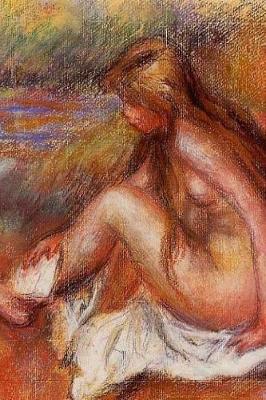 Book cover for 150 page lined journal Bather Seated by the Sea Pierre Auguste Renoir