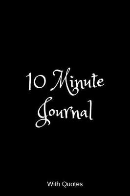 Book cover for 10 minute journal