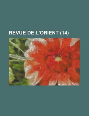 Book cover for Revue de L'Orient (14)