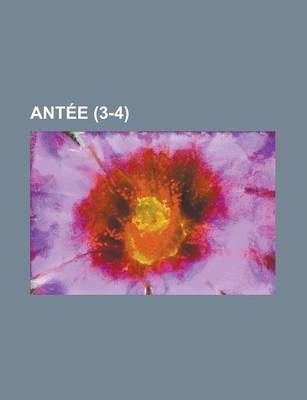 Book cover for Antee (3-4 )