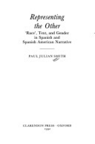 Cover of Representing the Other