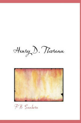 Cover of Henry D. Thoreau
