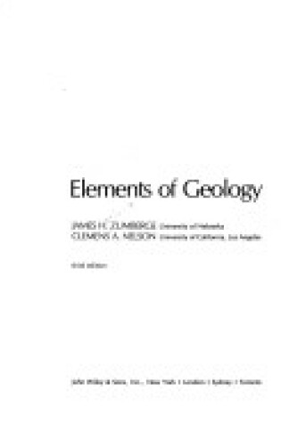 Cover of Elements of Geology