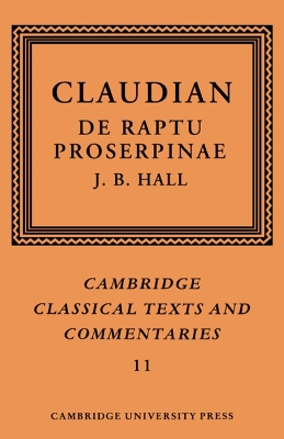 Cover of Claudian: De Raptu Proserpinae