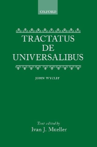 Cover of De Universalibus V I