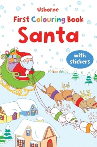 Cover of First Colouring Book Santa + stickers