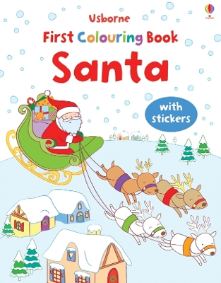 Cover of First Colouring Book Santa + stickers