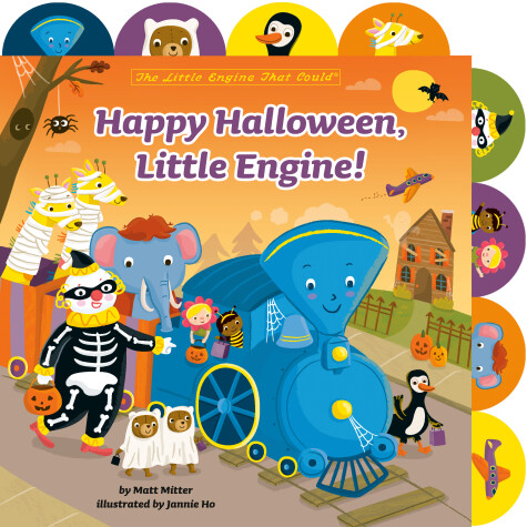 Book cover for Happy Halloween, Little Engine!