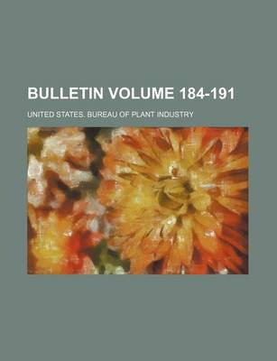 Book cover for Bulletin Volume 184-191