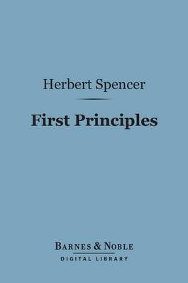 Book cover for First Principles (Barnes & Noble Digital Library)