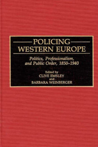 Cover of Policing Western Europe