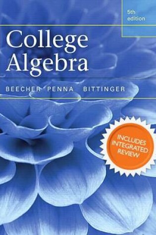 Cover of College Algebra with Integrated Review and Worksheets Plus New Mylab Math with Pearson Etext-- Access Card Package