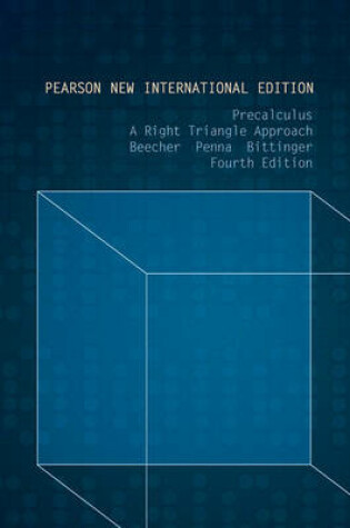 Cover of Precalculus:A Right Triangle Approach PNIE, plus MyMathLab without eText