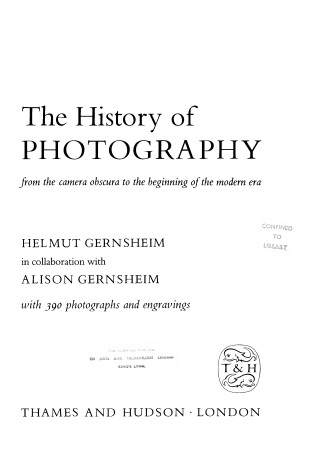 Cover of History of Photography