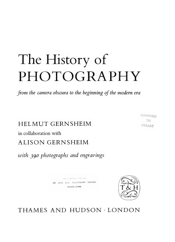 Book cover for History of Photography