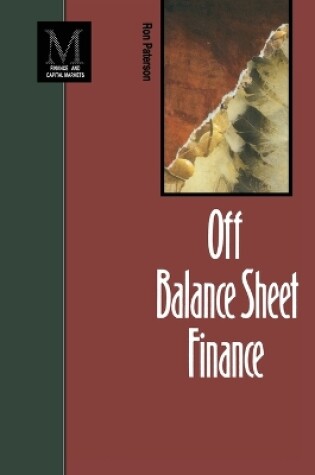 Cover of Off Balance Sheet Finance