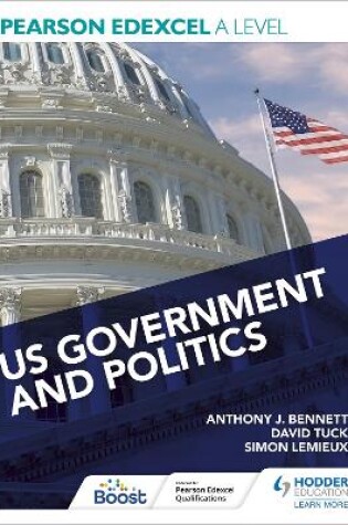 Cover of Pearson Edexcel A Level US Government and Politics
