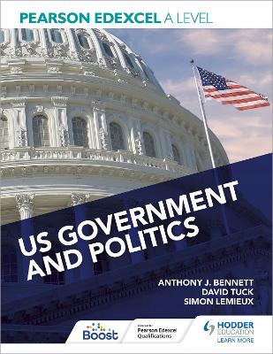 Book cover for Pearson Edexcel A Level US Government and Politics