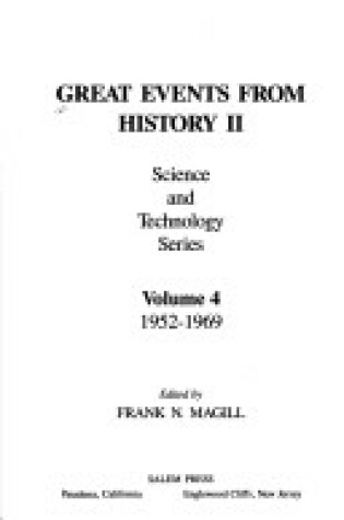Cover of Great Events from His II Scienc & TEC 1991 5 Vols