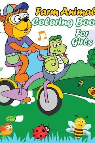 Cover of Farm Animal Coloring Book For Girls